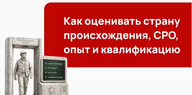Проверка участников на соответствие национальному режиму